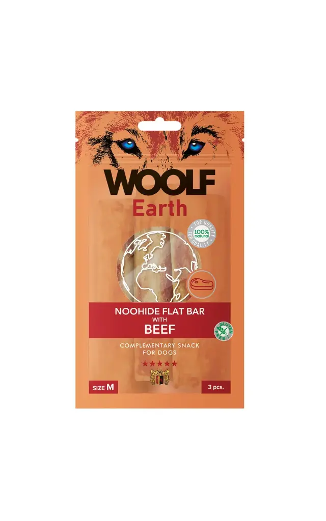 Woolf Earth : Noohide M Flat Bar with Beef