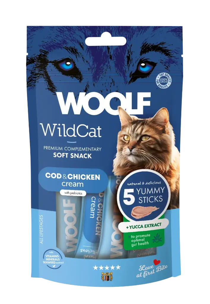 Woolf Wildcat Functional Cream : Cod & Chicken - 5 Stuks