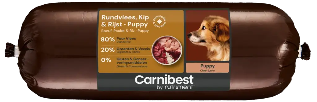 Carnibest : Rundvlees, Kip & Rijst - Puppy - 500 g