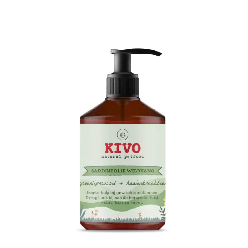 [4DC0310099] KIVO : Sardineolie met Groenlipmossel & Haaienkraakbeen - 500 ml