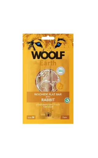 [4DC0050035] Woolf Earth : Noohide M Flat Bar with Rabbit