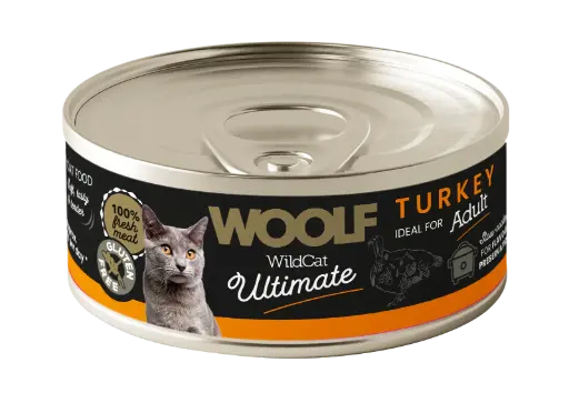 [4DC0050075] Woolf Wildcat : Ultimate Canned Catfood - Turkey Pate