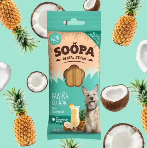 [4DC0470008] Soopa : Dental Sticks : Paw-Na Colada 